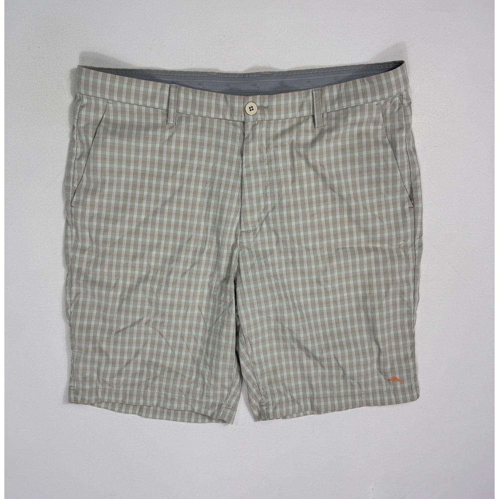 Tommy Bahama Men’s Chino Shorts 38 (40x10) Plaid Stretch Performance Golf Active
